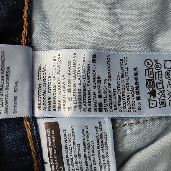 Levi's 505 Men's Denim Regular Original Style Blue Jeans Men's Size 40 X 30 - Picture 8 of 16